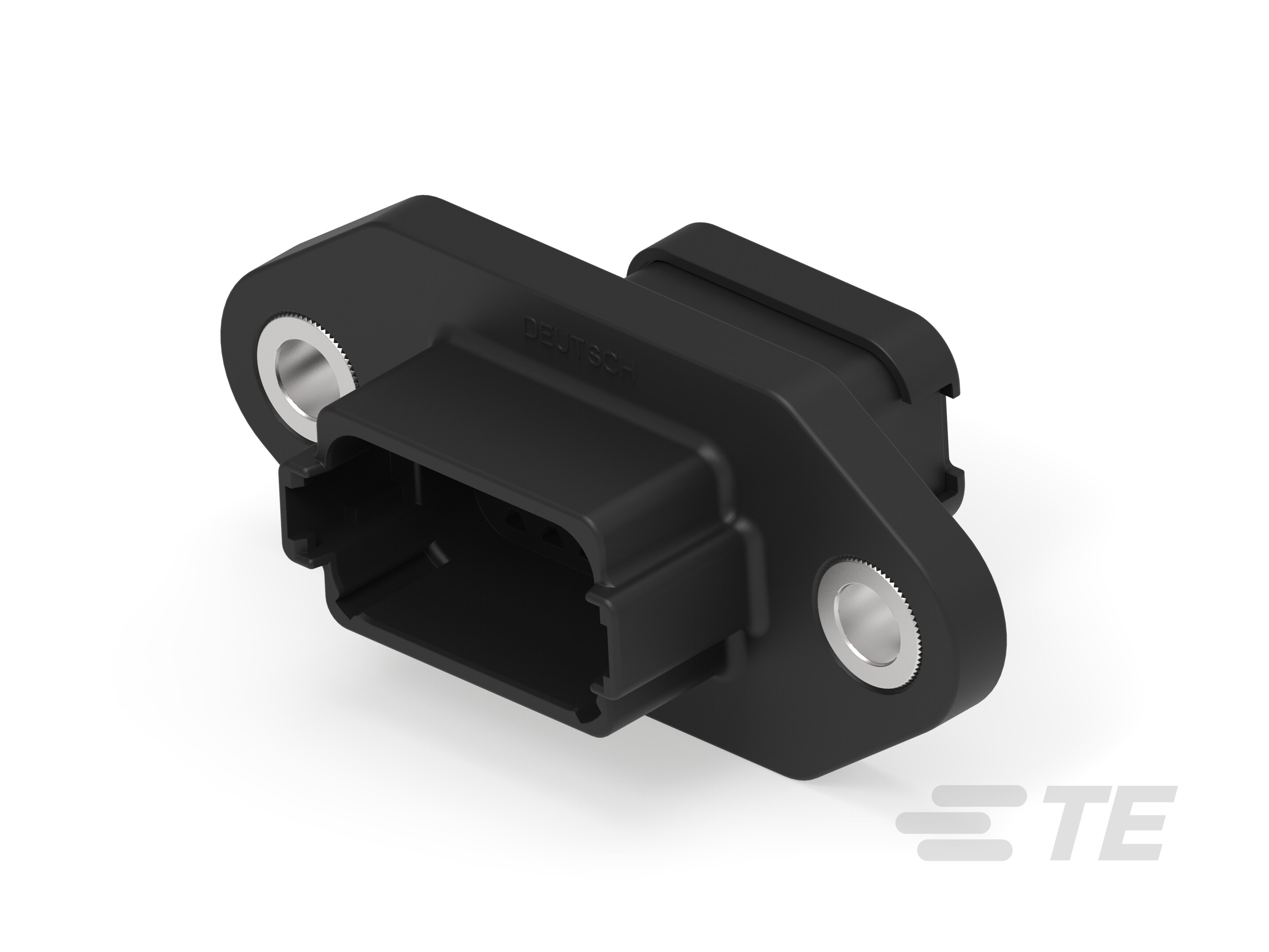 REC, 12P, BLK, N, CAP, FLANGE, A-DT04-12PA-LE09