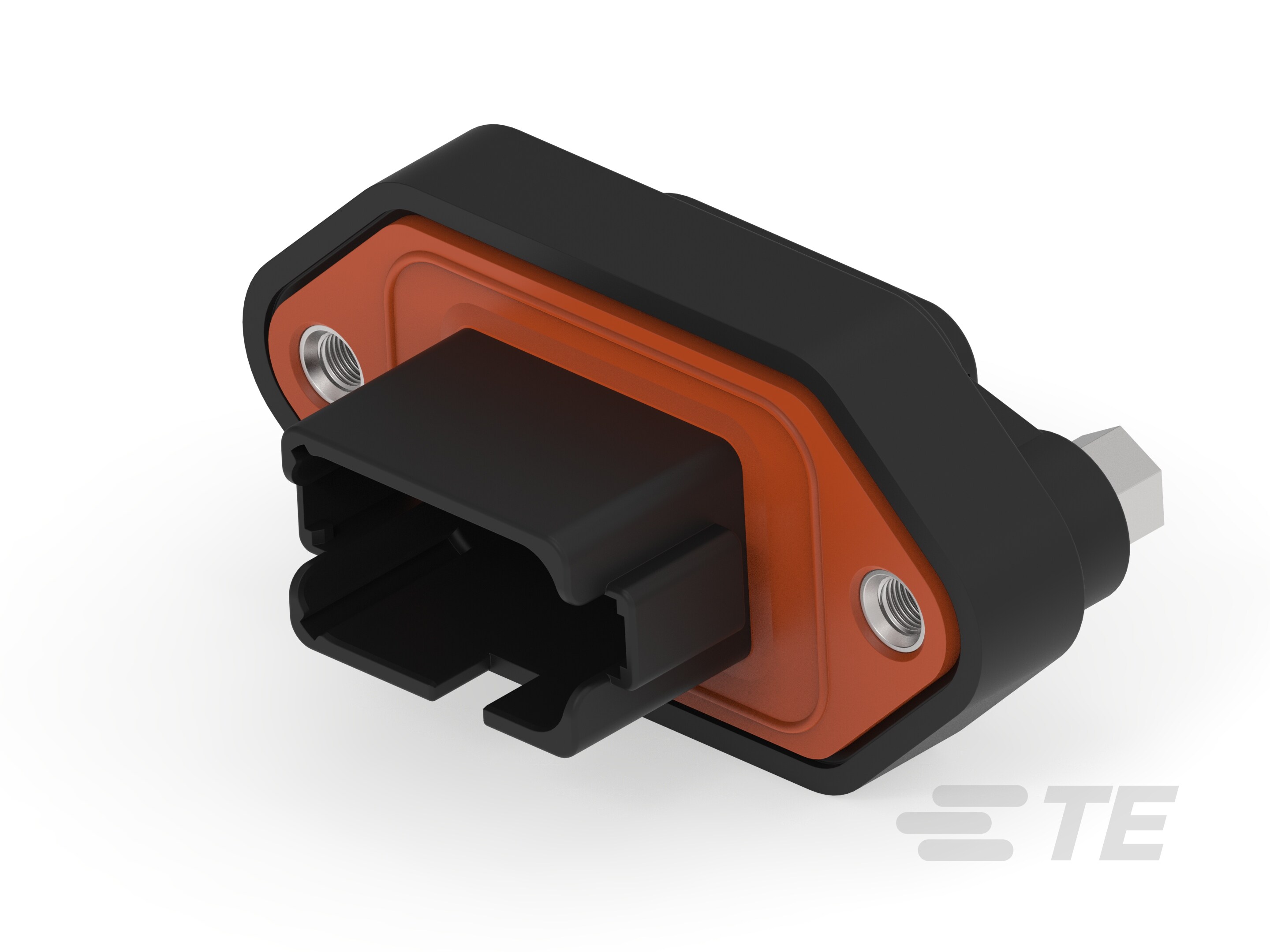 REC, 12P, BLK, E, ENH KEY, CAP, FLANGE,B-DT04-12PB-BL11