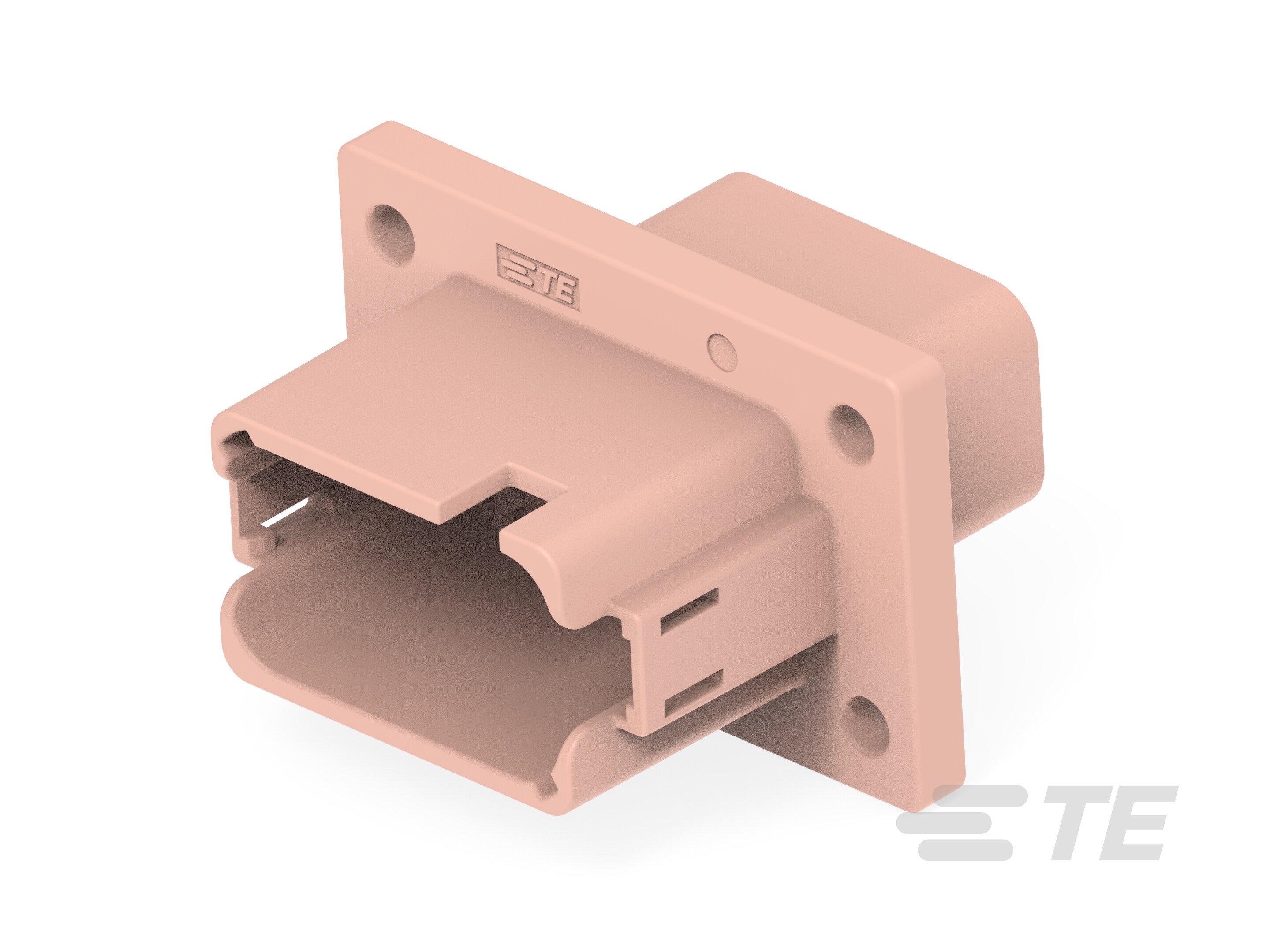 REC, 12P, BRN, E, ENH KEY, FLANGE, D-DT04-12PD-BL13