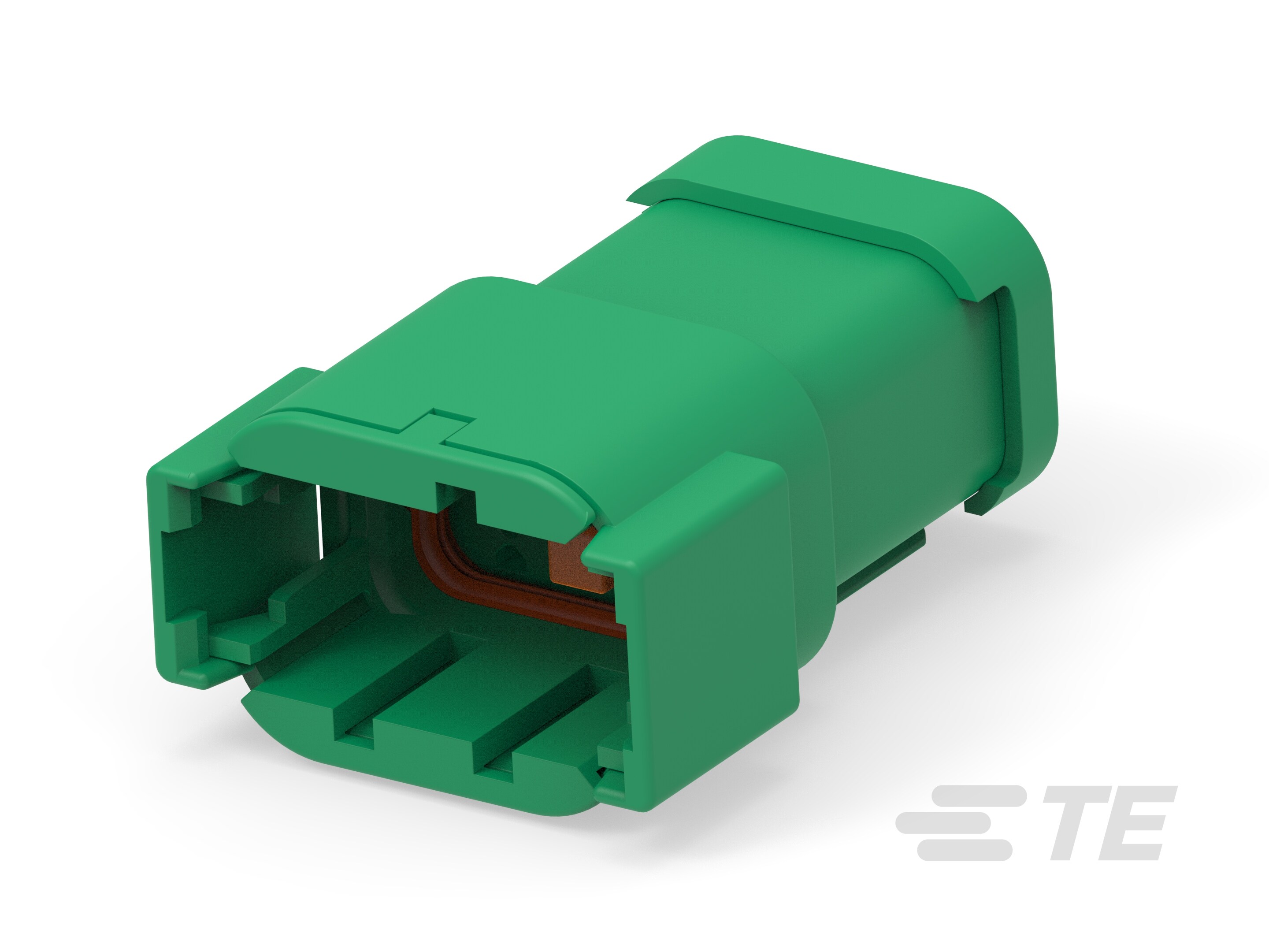 REC, 8P, GRN, BLOCKED, C-DTM04-08PC-C017