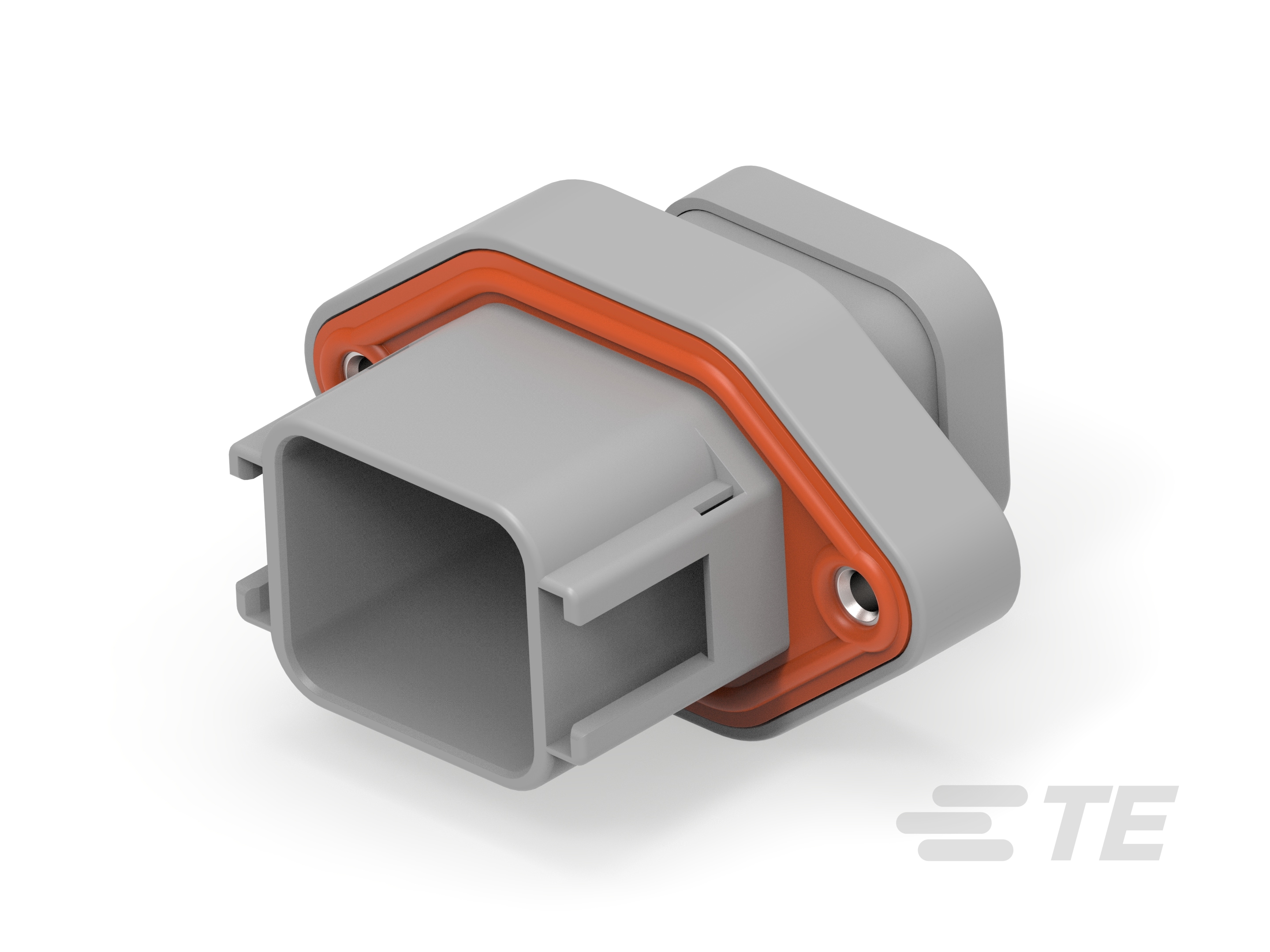 REC, 18P, GRY, N, FLANGE, A-DTV02-18PA