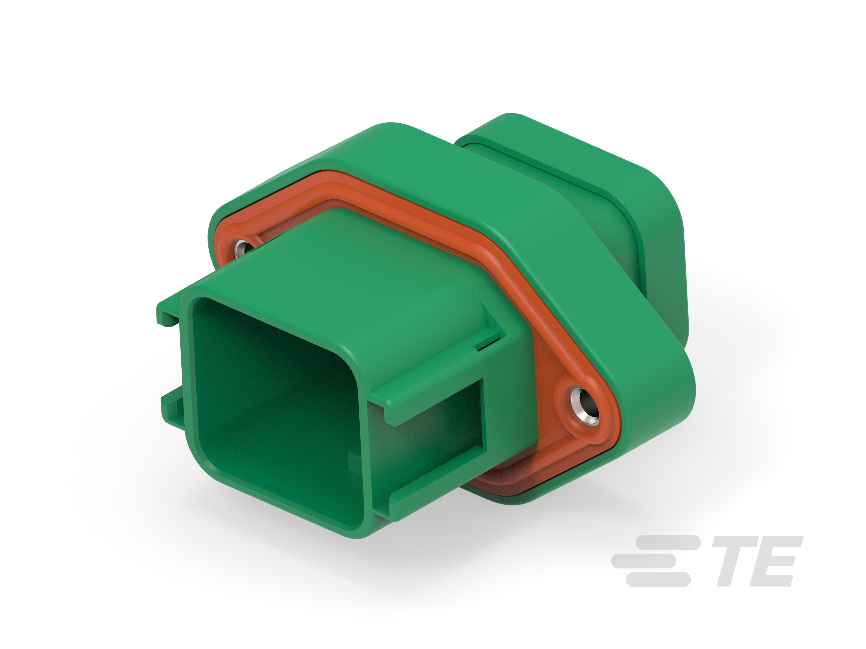 REC, 18P, GRN, N, FLANGE, 7-12 BLOCK, C-DTV02-18PC-C032