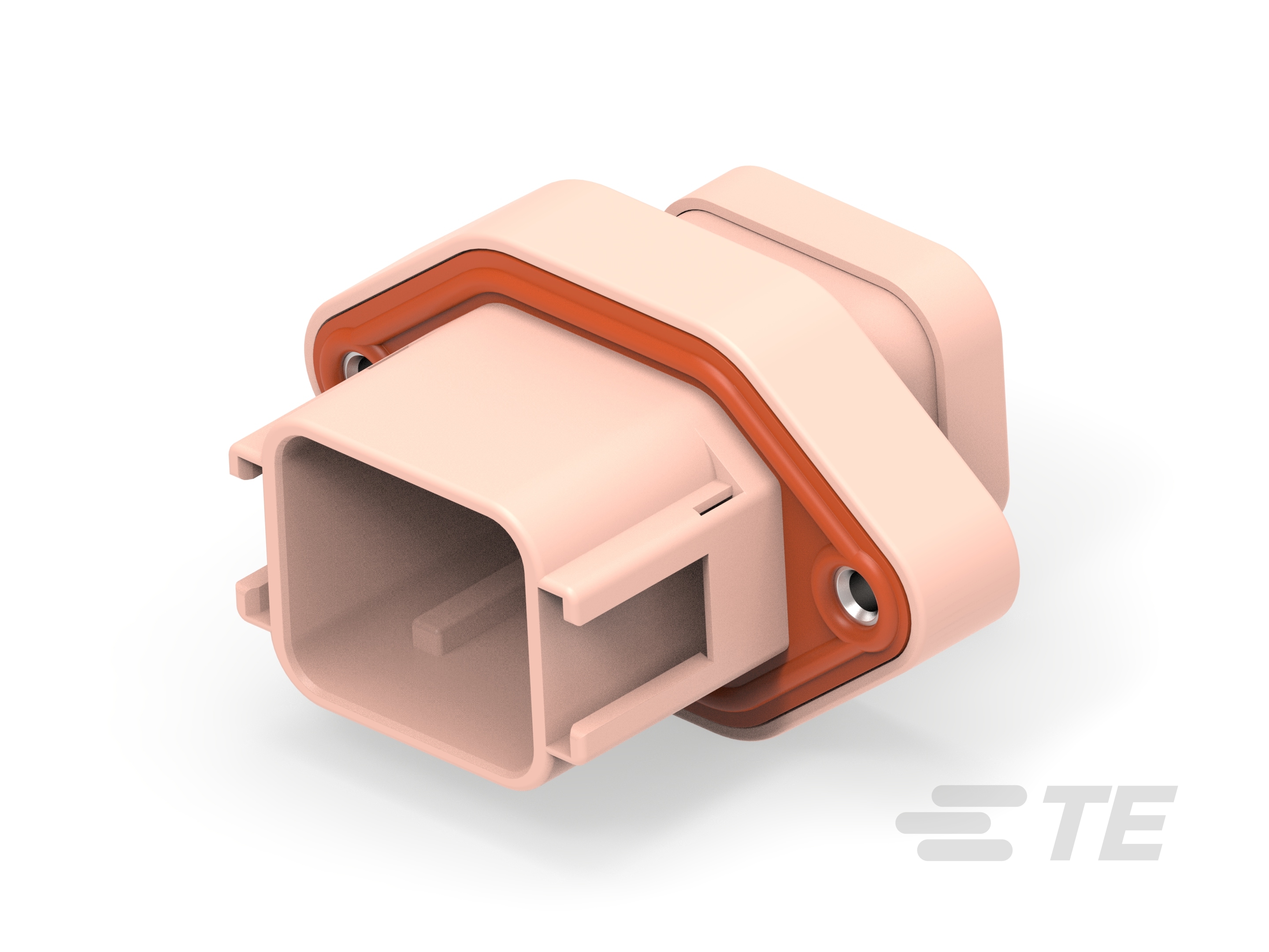 REC, 18P, BRN, N, FLANGE, D-DTV02-18PD