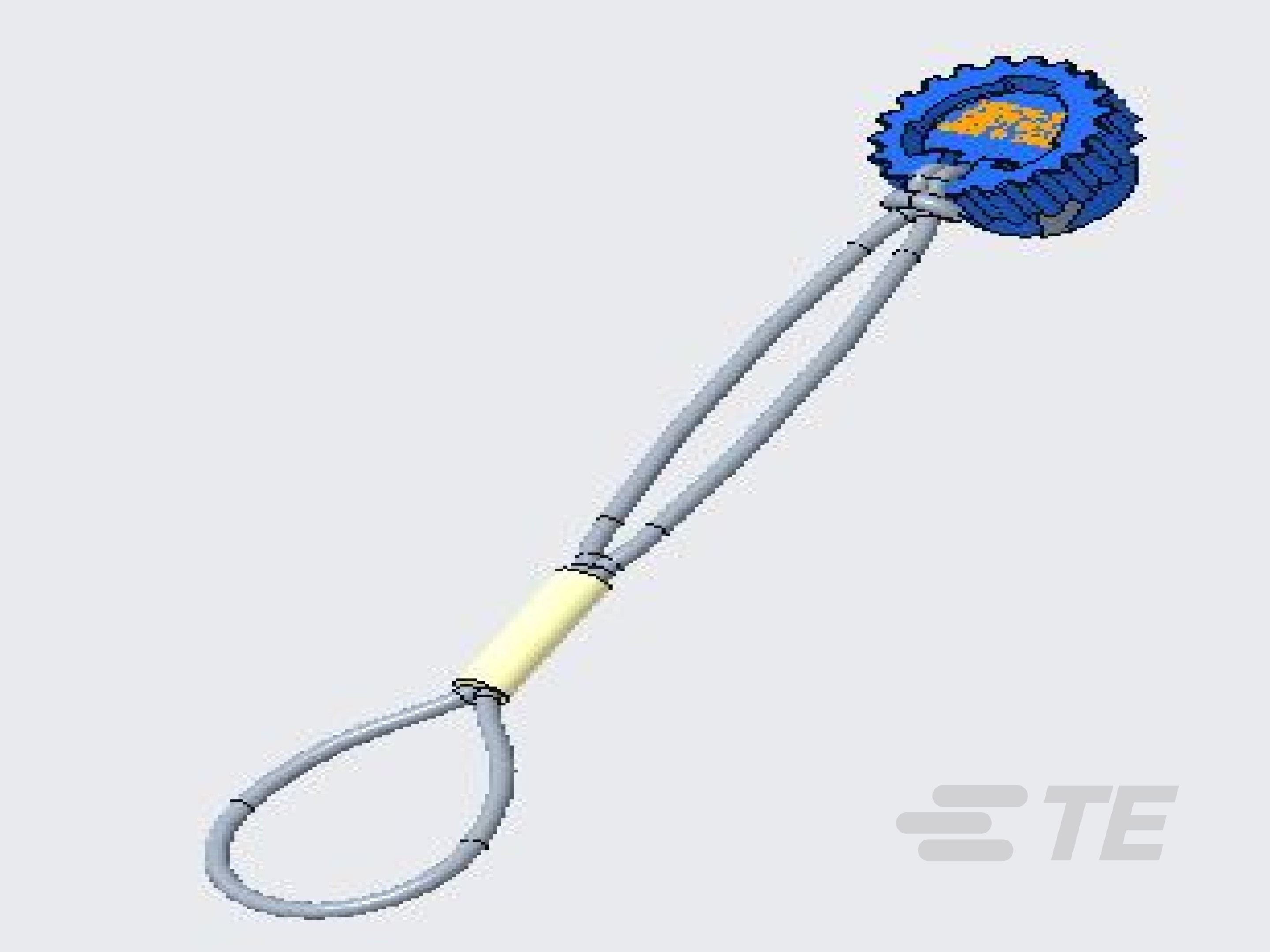DUST CAP, 3P, PLG, GRY, LANYARD, HD10-HDC14-3-JDL
