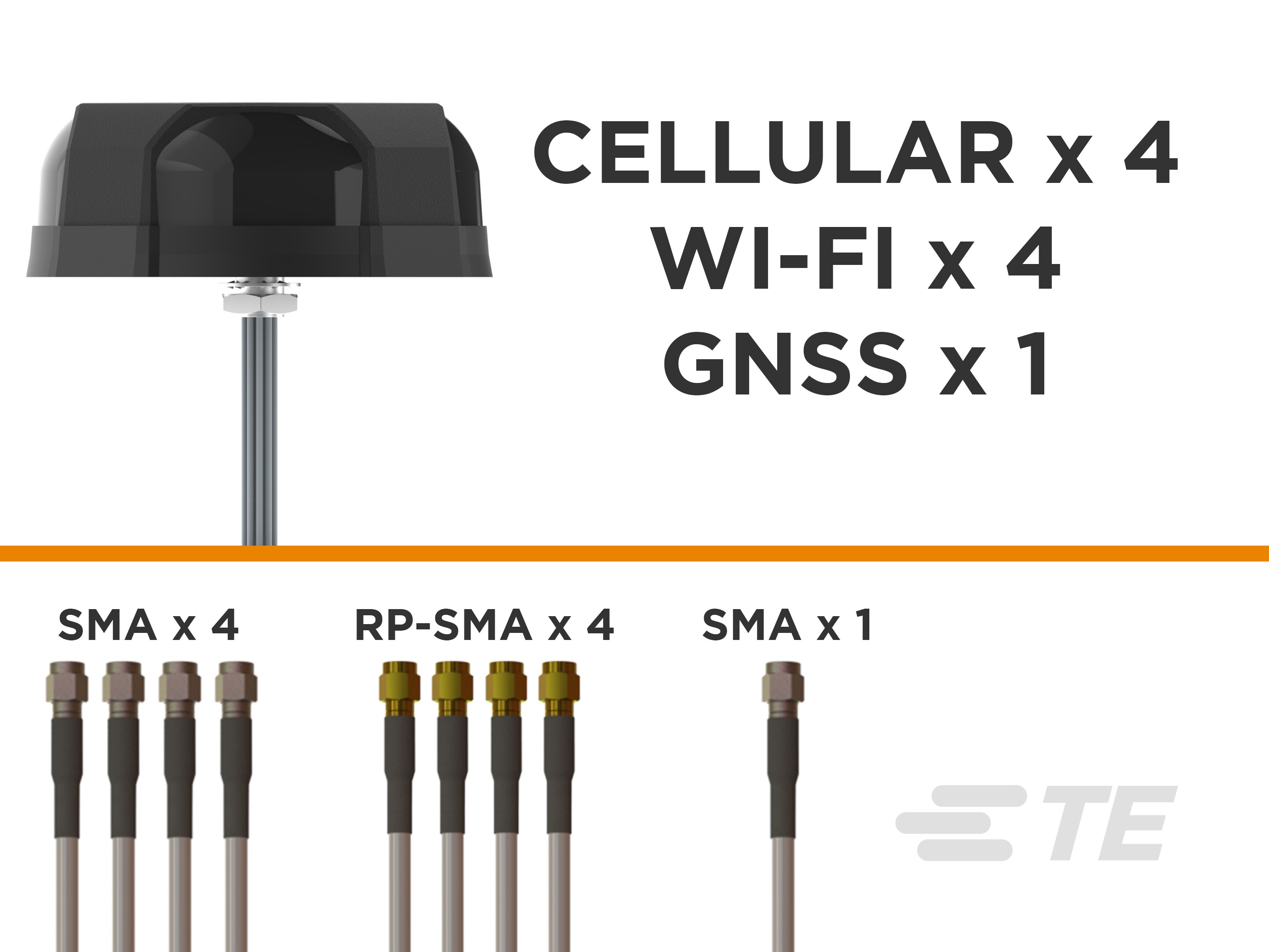9-Port,4x 5G/LTE,4x WIFI,GNSS,BLK-L000434-01