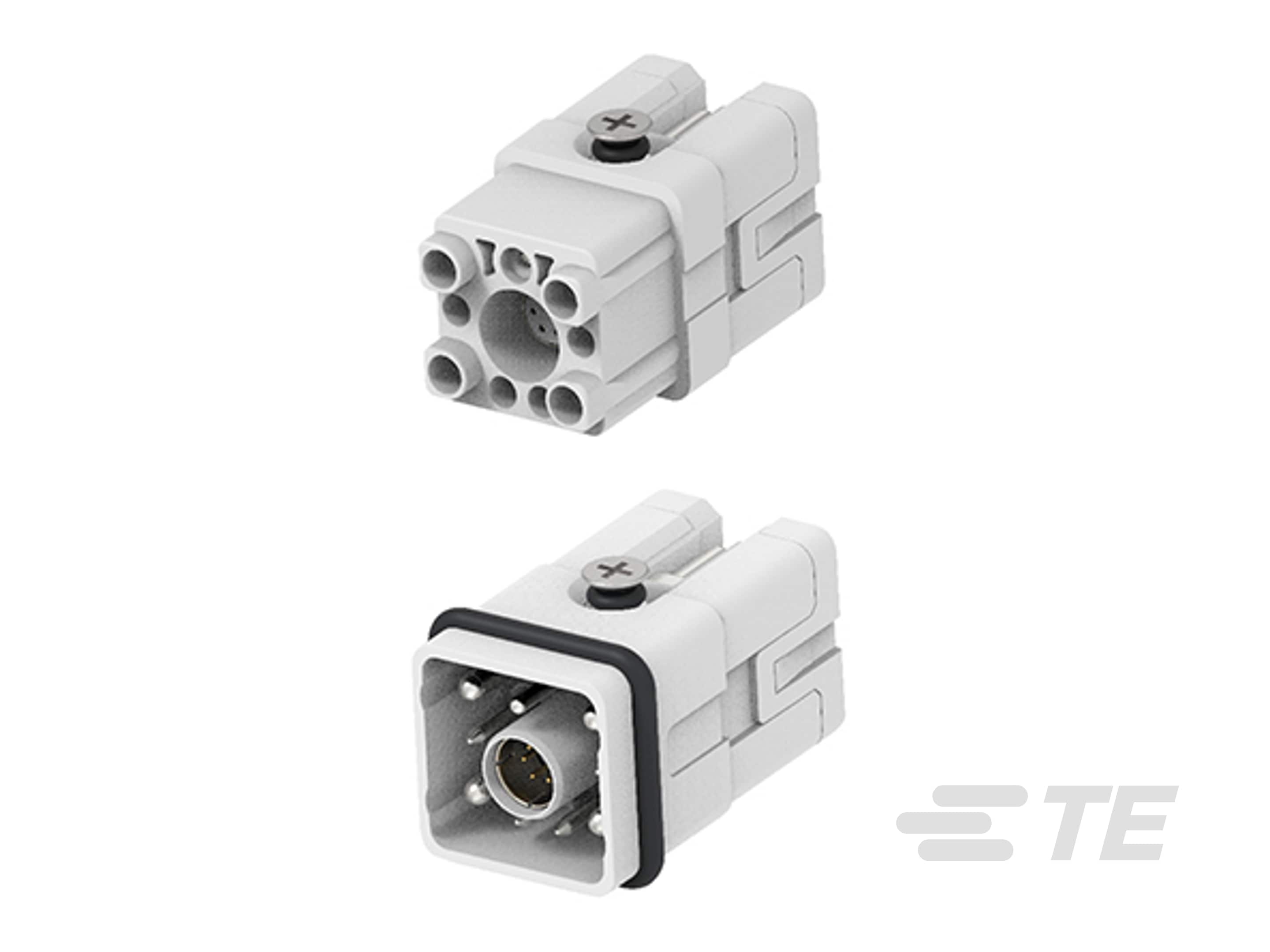 HQ-4/4/6 Hybrid Insert with CAT5 Ethernet: Enhanced Power, Signal, and Data Transmission-CAT-LS0-EECP60656