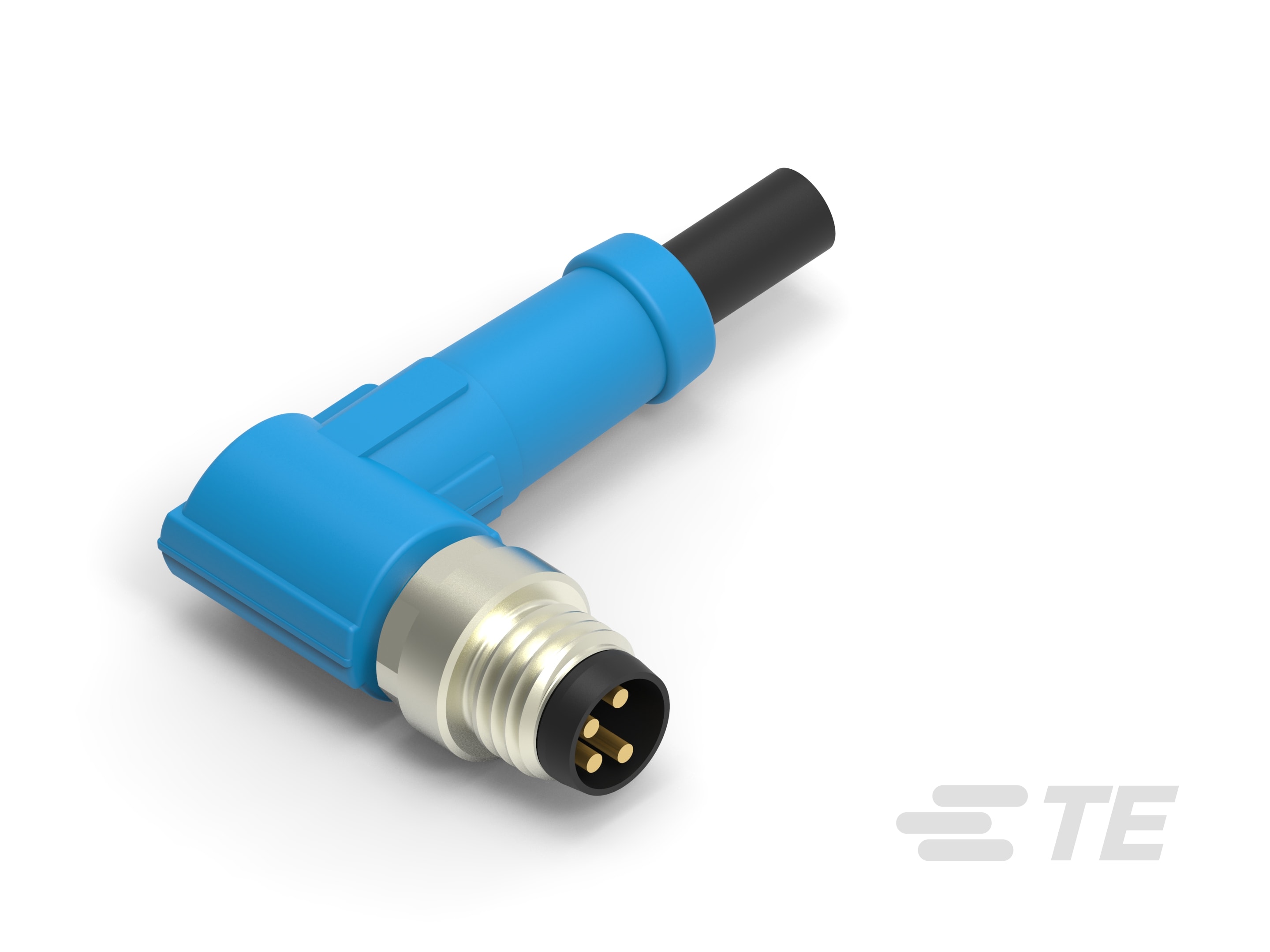 M8 CABLE RA MALE 10M 4P PVC CABLE-T4051210004-007