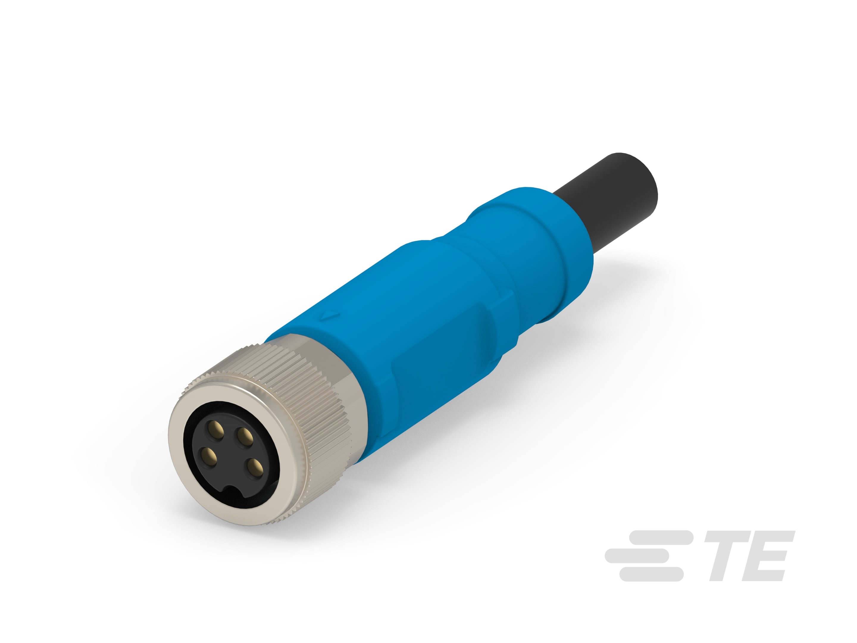 M8 CABLE ST FEMALE 10M 4P PVC CABLE-T4051310004-007