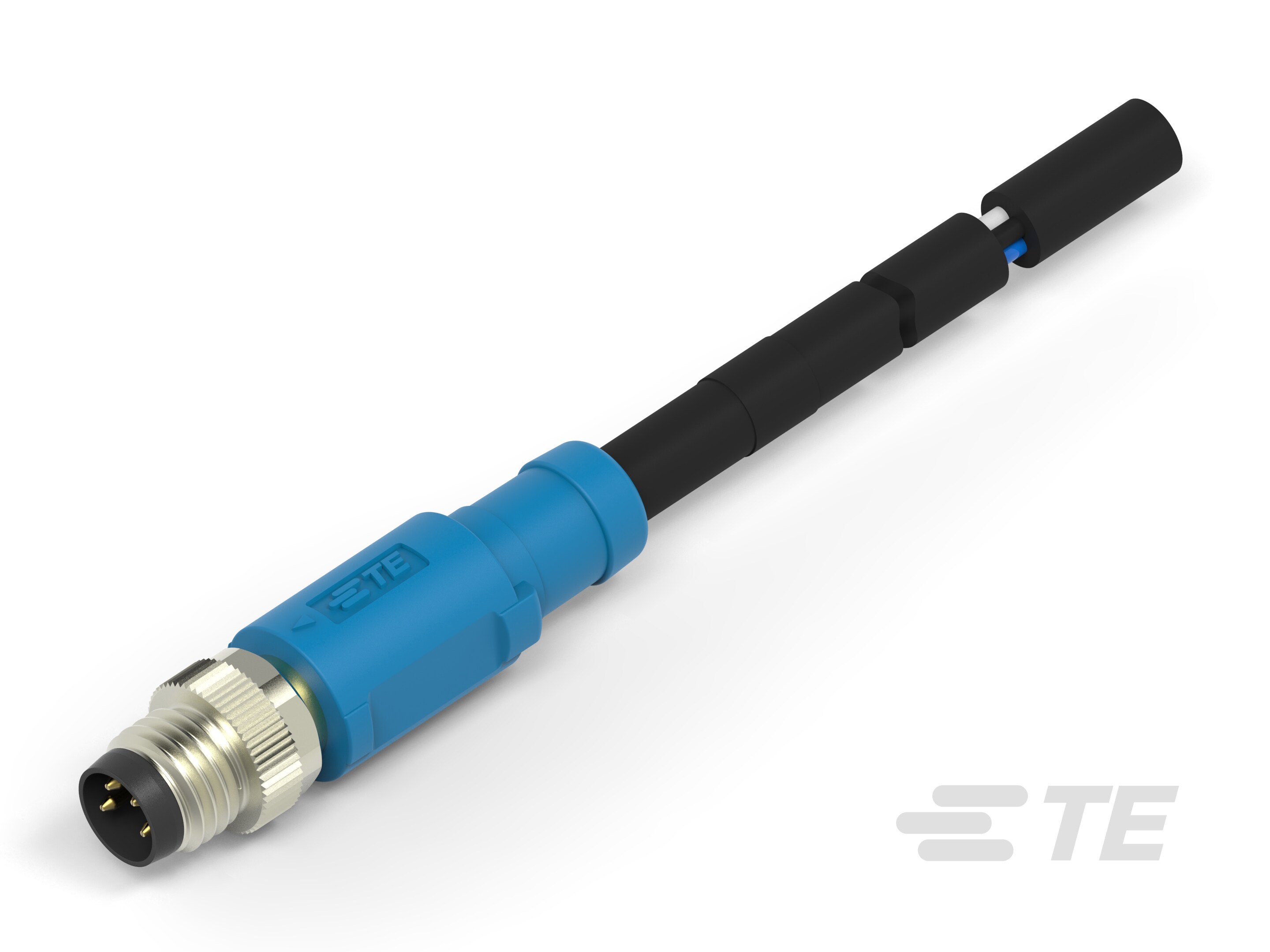 M8 CABLE ST M 10M 4POS PVC CABLE-T4061110004-007