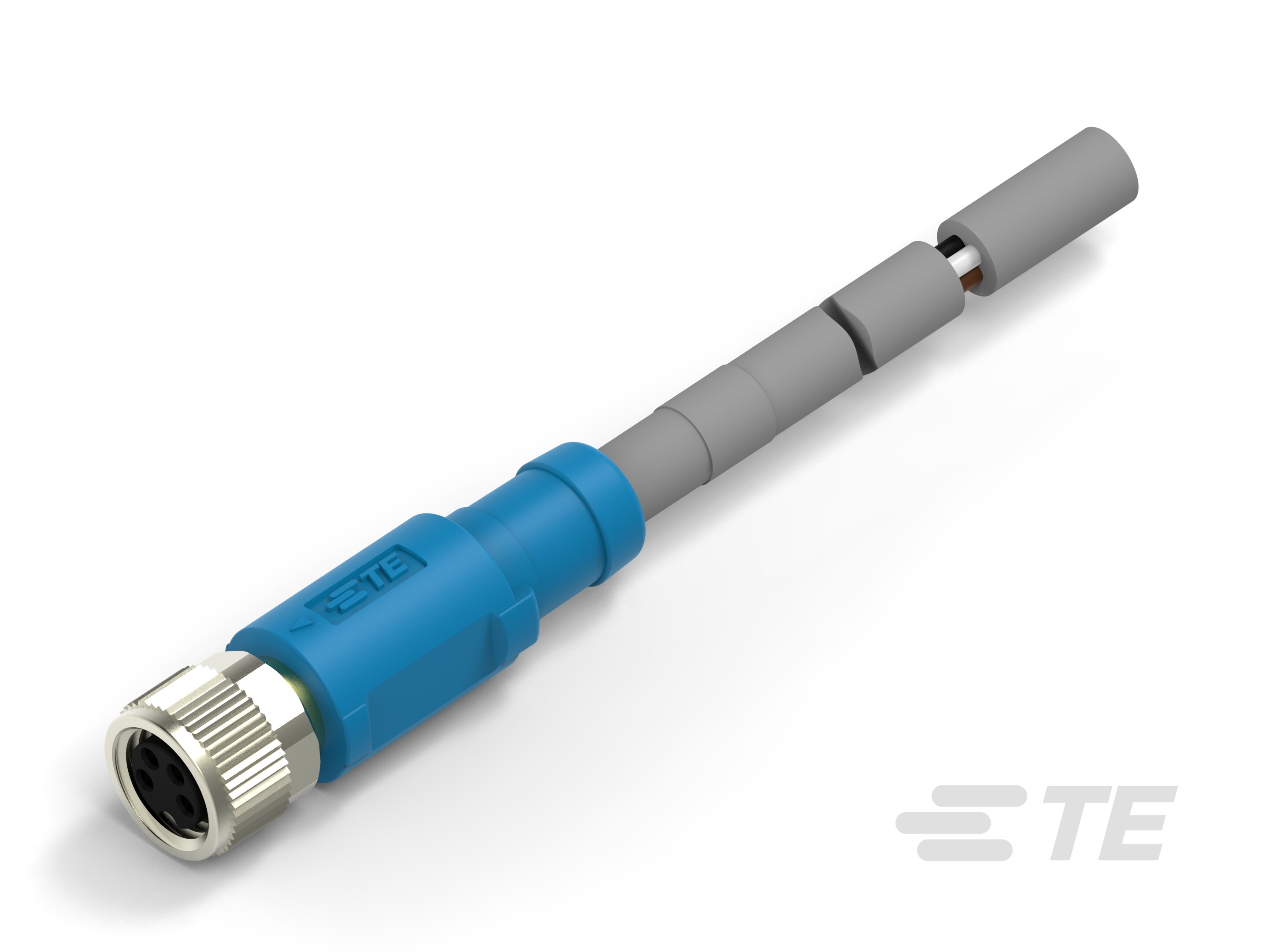 M8 CABLE ST FEMALE 10M 4POS PUR CABLE-T4061320004-007