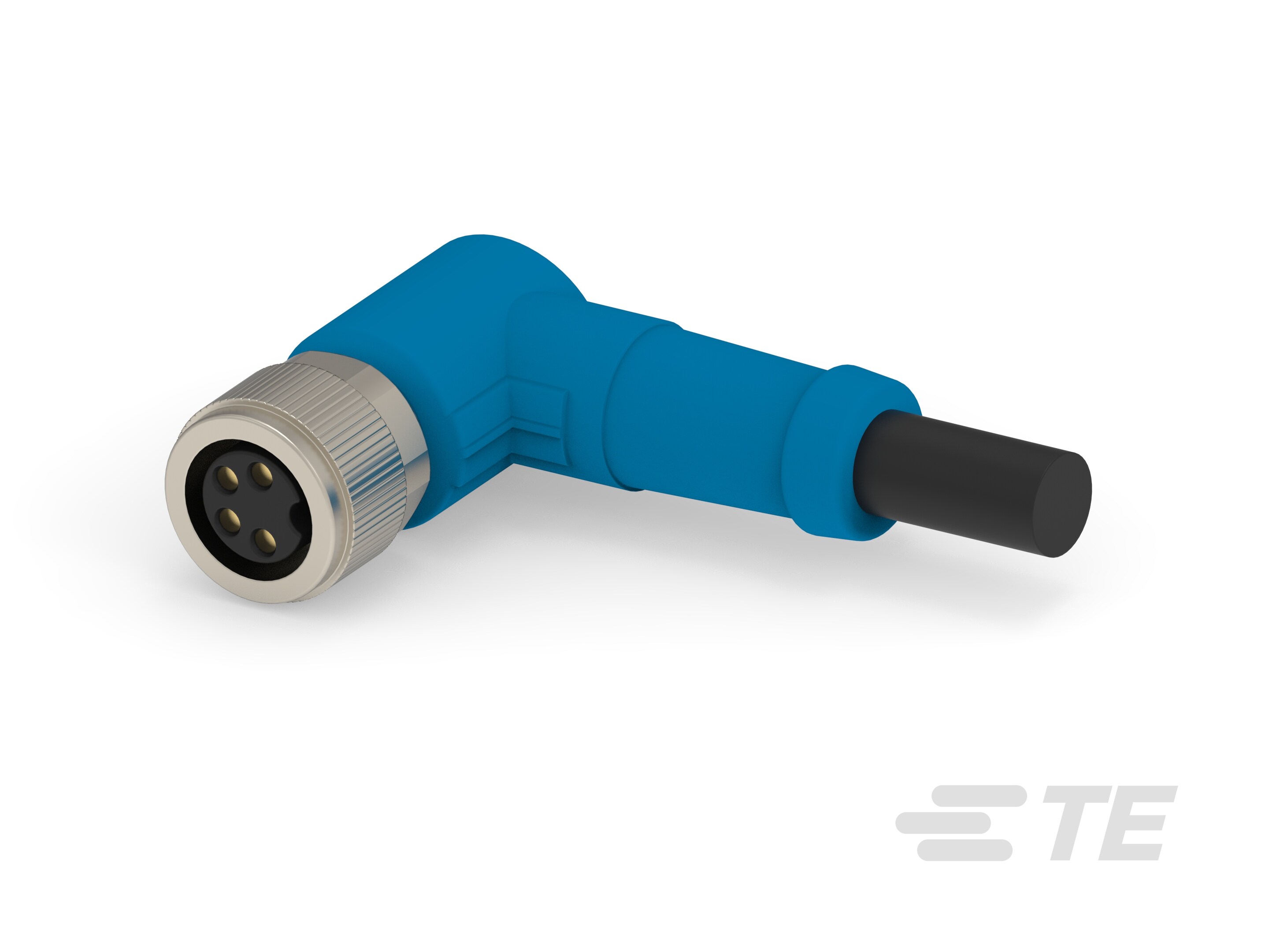 M8 CABLE RA FEMALE 3M 4POS PVC CABLE-T4061410004-004