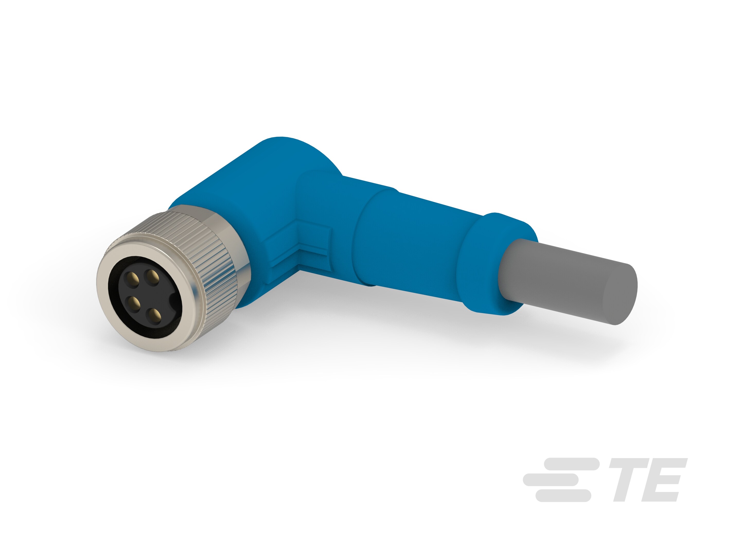 M8 CABLE RA FEMALE 3M 4POS PUR CABLE-T4061420004-004