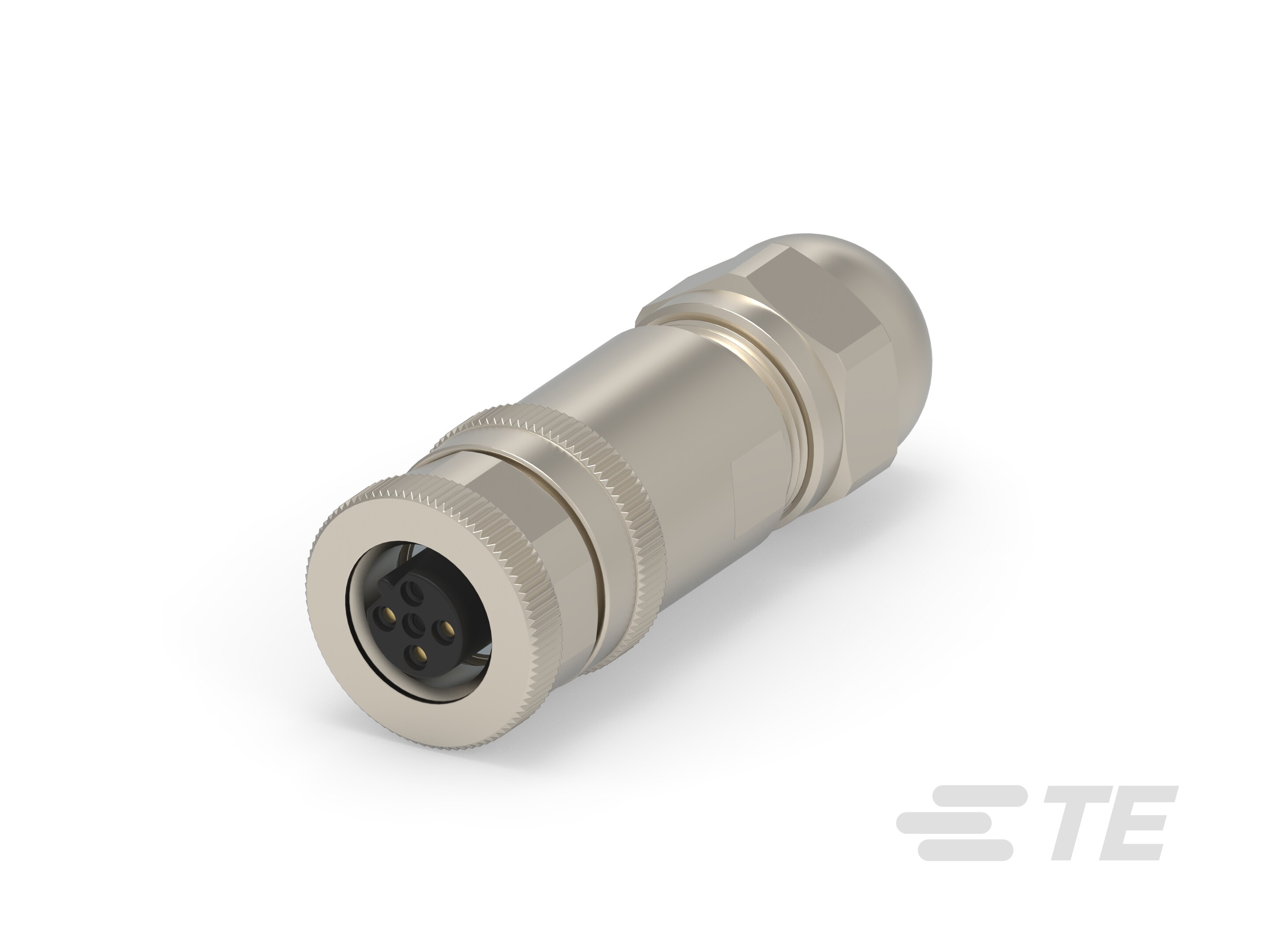 M12 F 3P GOLD, B_CODE S SHIELDED PG7-T4110411031-000