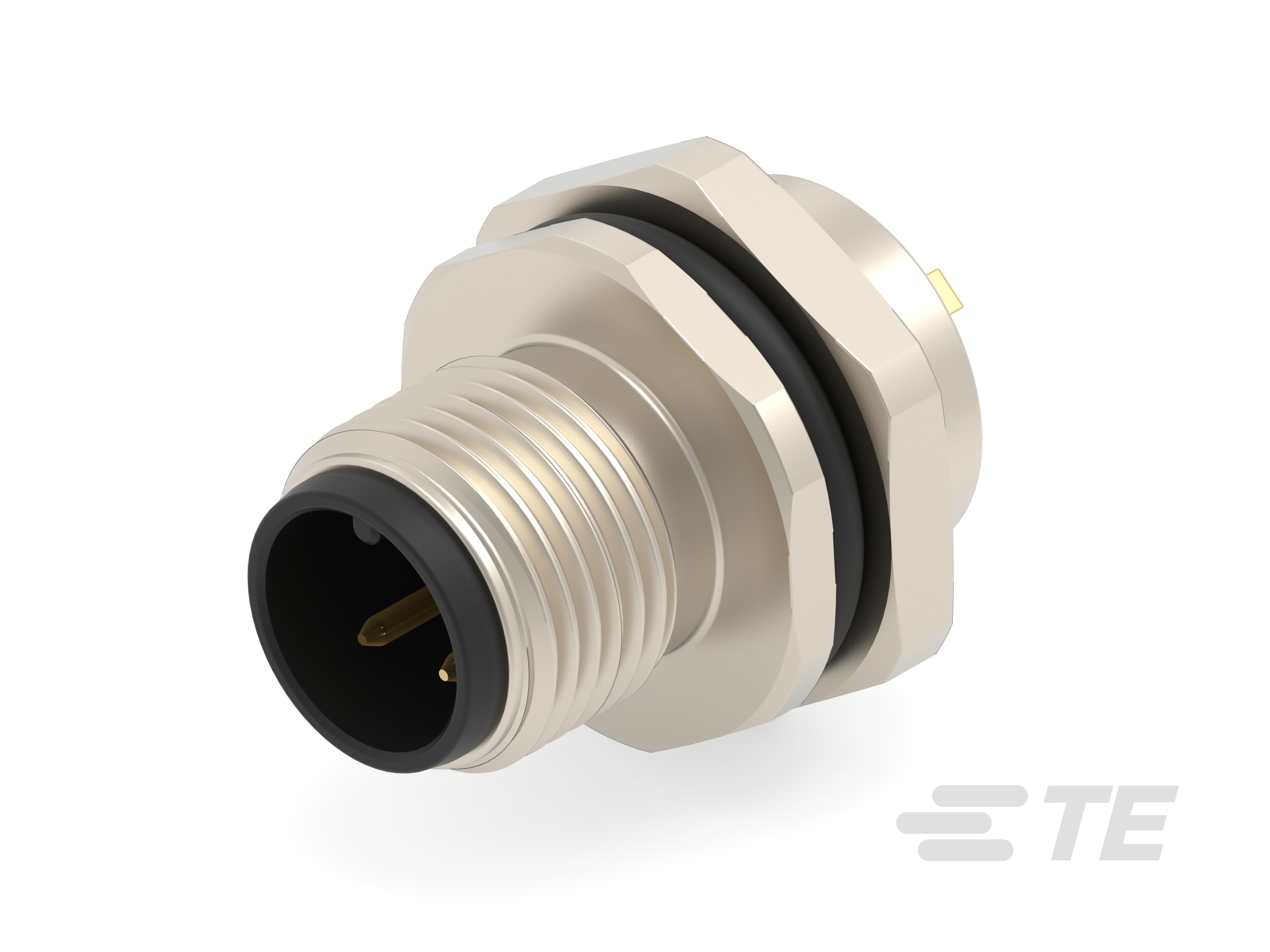 M12,FRONT MOUNT,MALE,A,3P,SOLDER WIRE-T4132012031-000