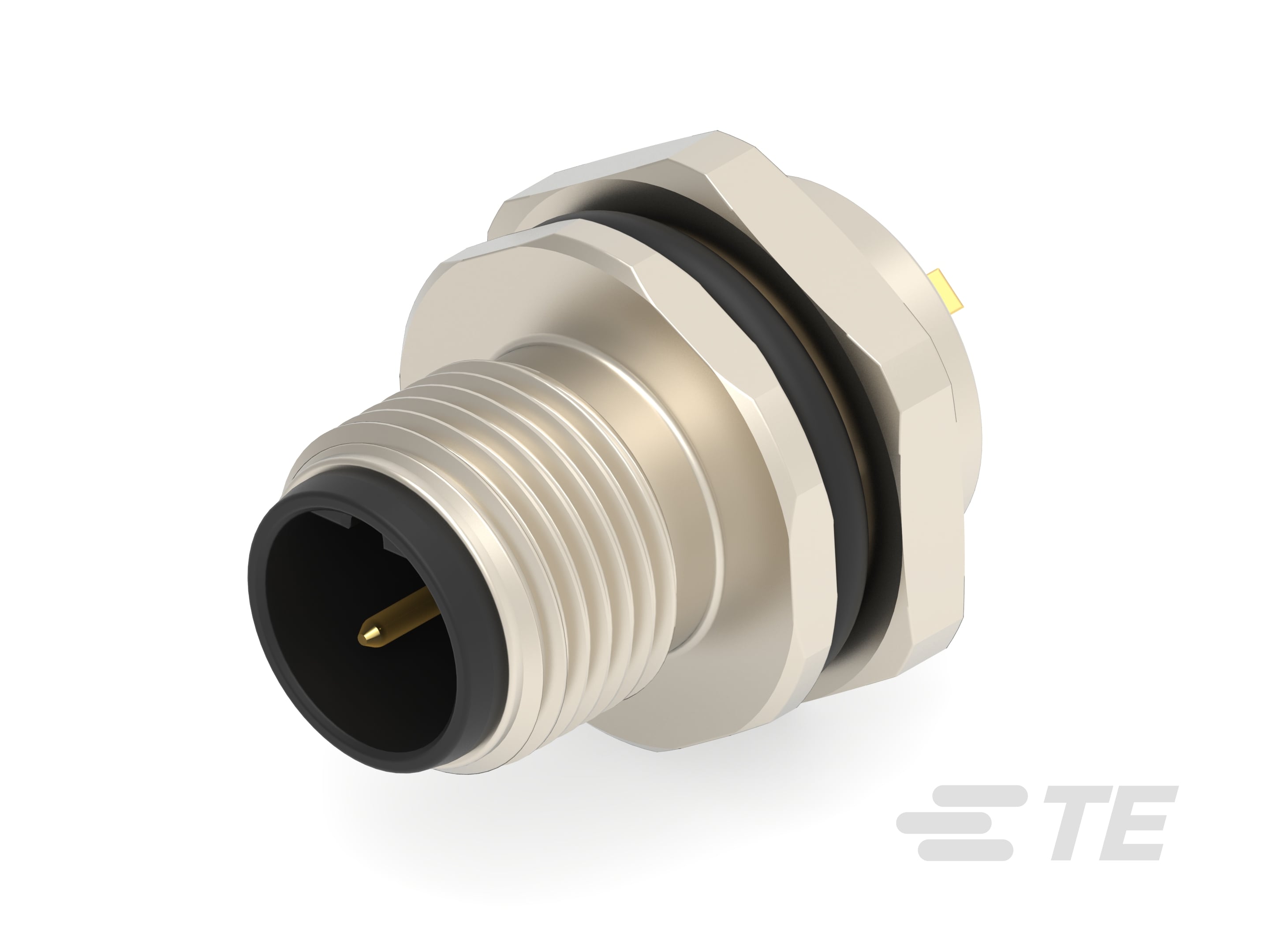 M12,FRONT MOUNT,MALE,B,2P,SOLDER WIRE-T4132412021-000