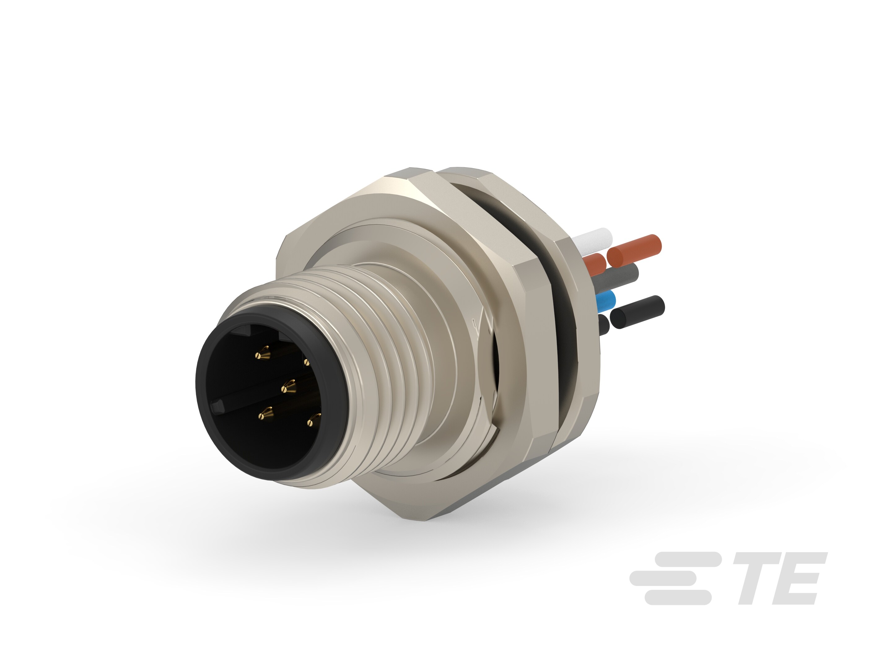 M12,REAR MOUNTING,MALE,D,5P,0.2M WIRE-T4171010505-001