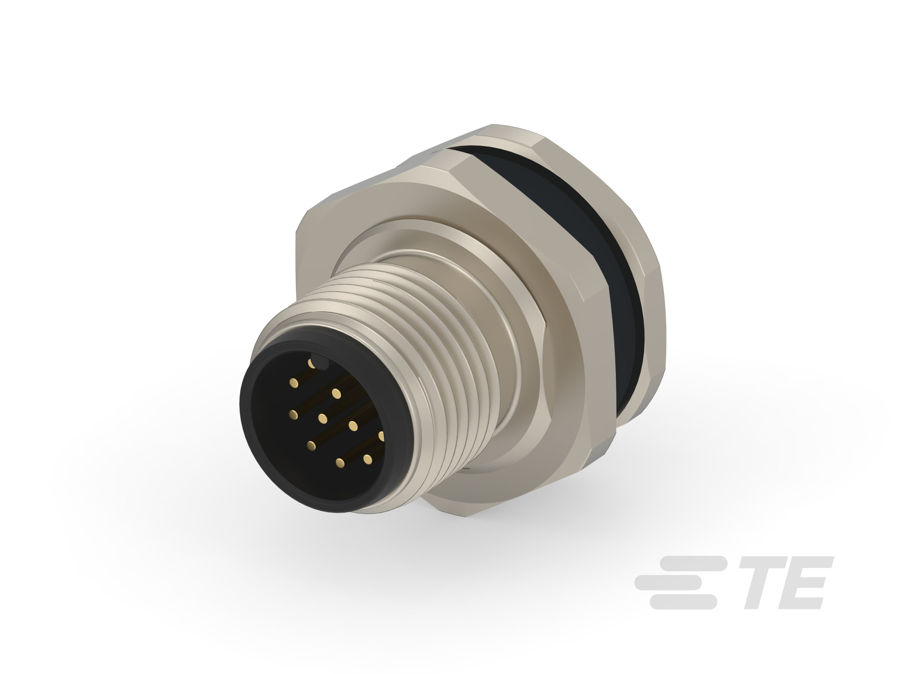 M12,REAR MOUNT,MALE, A, 12P, 0.5M WIRE-T4171030012-002