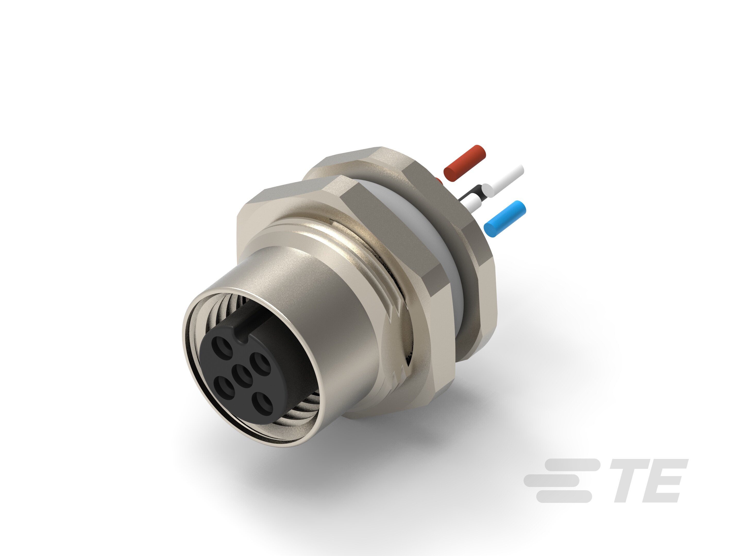 M12,REAR MOUNTING,FEMALE,A,4P,1.5M WIRE-T4171110004-004