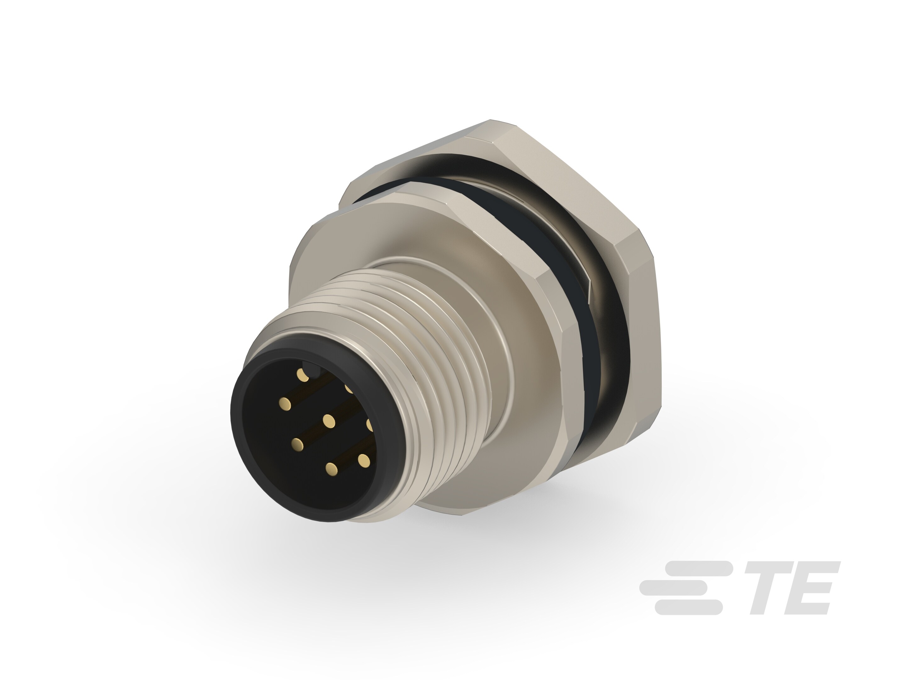 M12,FRONT MOUNT,MALE, A, 8P, 0.2M WIRE-T4171220008-001