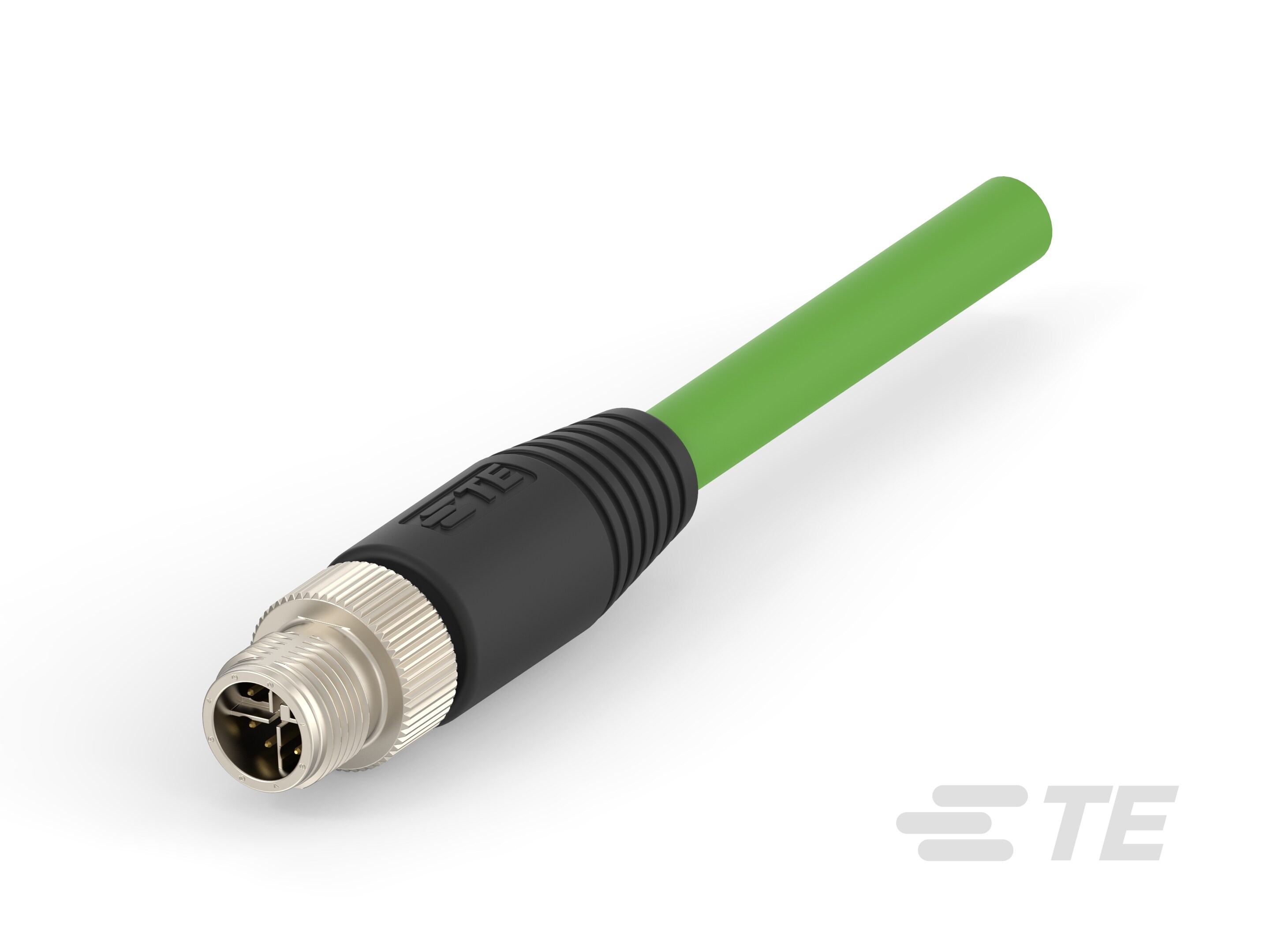 M12 X-code 8pin Male Straight Cable Assembly, Cat6A Polyurethane 26AWG Shieldied-CAT-SI113-M1I
