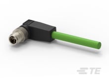 M12 X-code 8pin Male Right Angle Cable Assembly, Cat6A Polyurethane 26AWG Shieldied-CAT-SI113-M1L