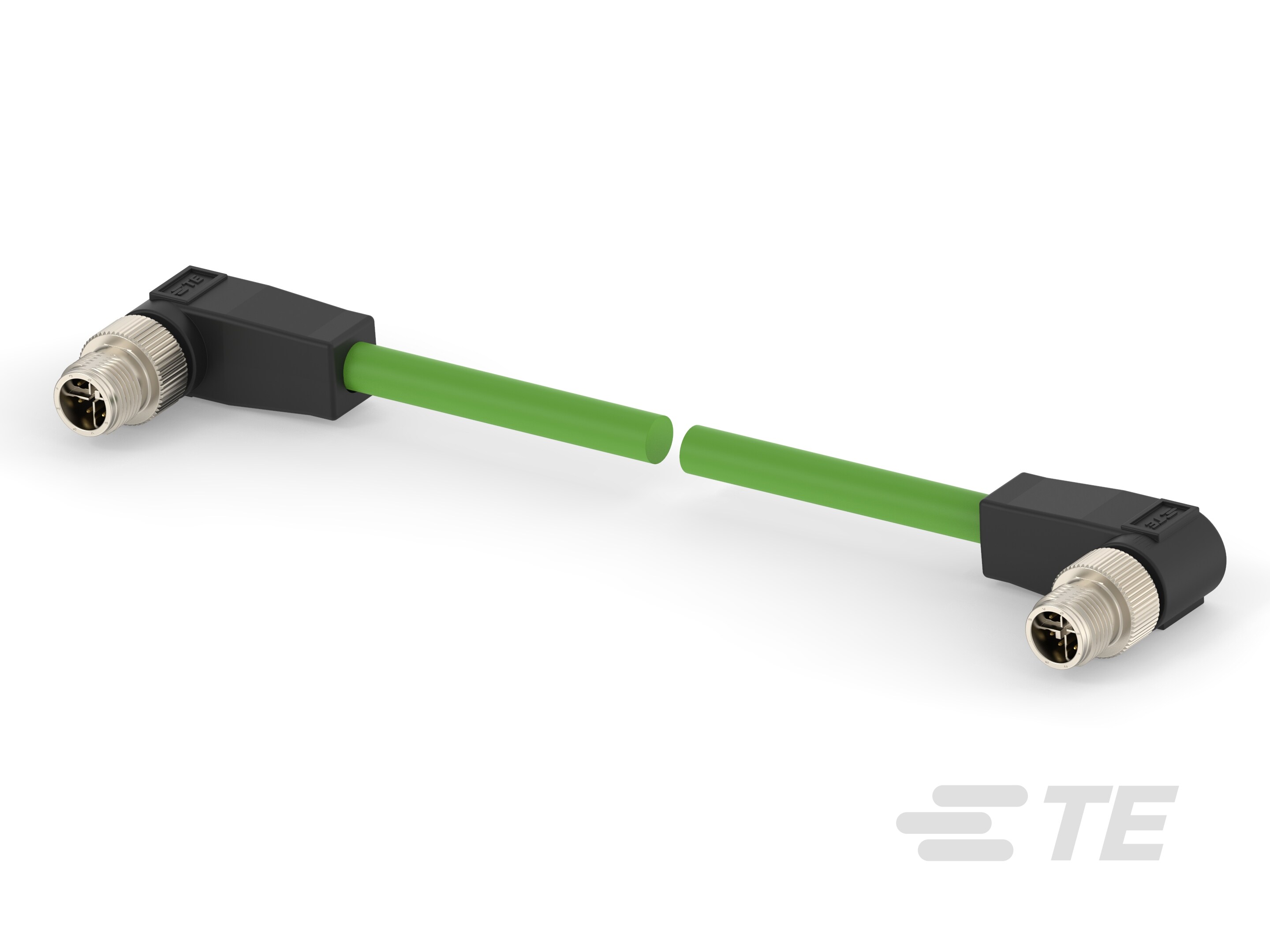 M12 X-code 8pin Male to Male Cable Assembly, Cat6A Polyurethane 26AWG Shieldied-CAT-SI113-M1O