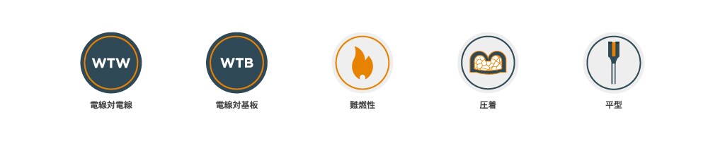 異なる厚さのタブに対応する 4.8 FASTON リセプタクル