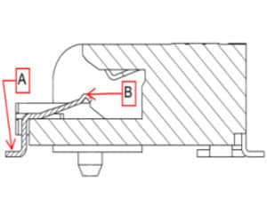 图 2：M.2 连接器 3.2H 下部触点