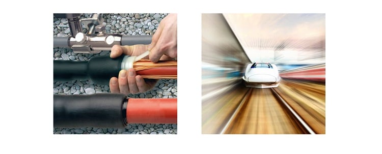 in rail power connectors