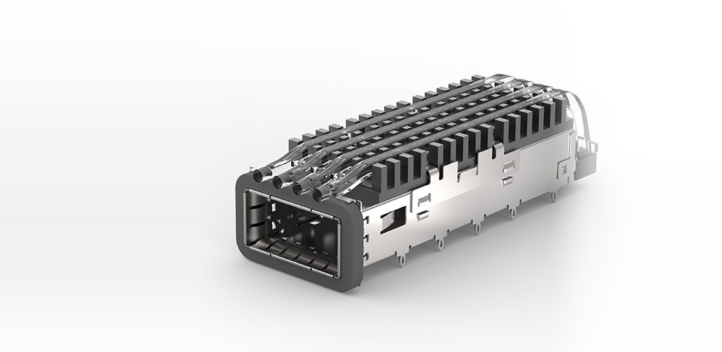 带光管的 zQSFP+ 壳体