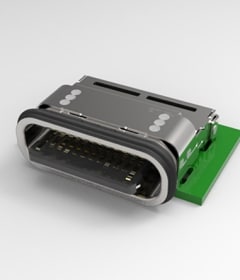 设计板上的 USB Type-C 连接器。