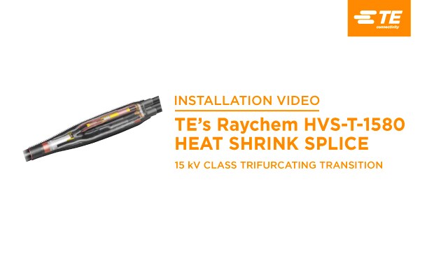 TE の Raychem HVS-T 熱収縮スプライスの施工方法をご覧ください