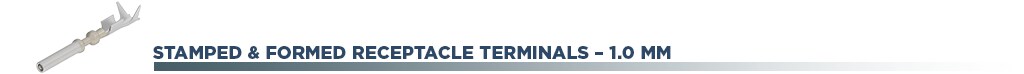 TERMINALES HEMBRA ESTAMPADOS Y FORMADOS – 1.0 mm