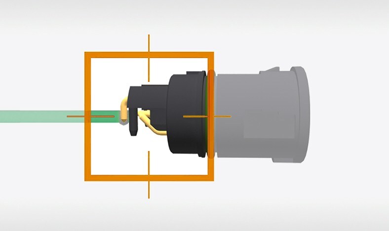 position of the connector