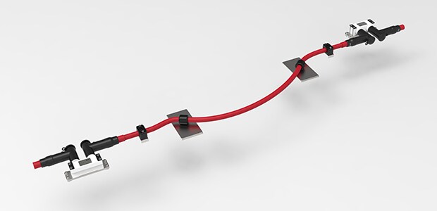 cables de acoplamiento entre vagones tipo serpiente