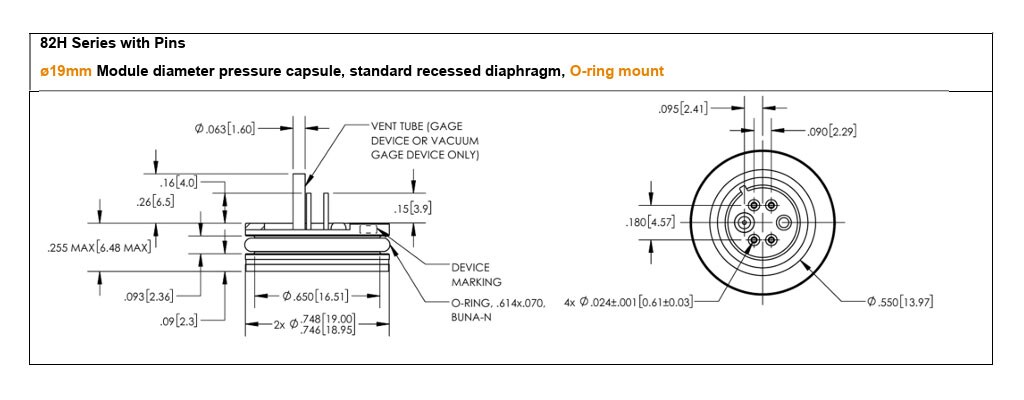 带引脚的82H系列产品