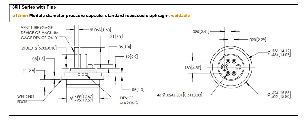 带引脚的85H系列产品